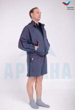 Толстовка ортопедическая с молниями по верху рукавов. Размер XS-M (44-48). Цвет ТЕМНО-СЕРЫЙ. Ткань ТРИКОТАЖ