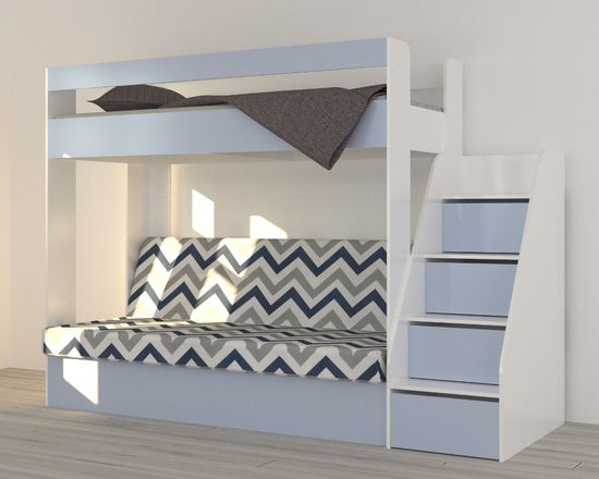 белый / серенити / Lokky Blue