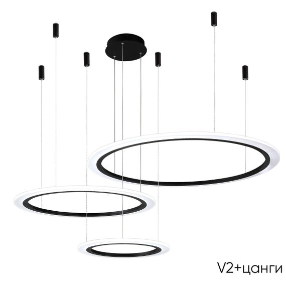 Подвесной светодиодный светильник Crystal Lux Manzana SP67W Led Black