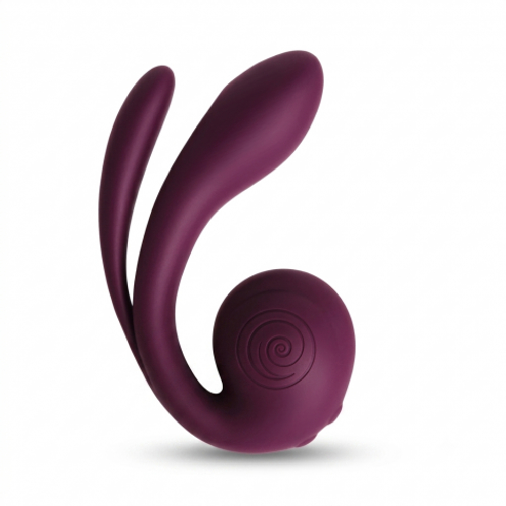 Вибратор с тройной стимуляцией SVibe Snail GIZI Pro виноградный (фиолетовый)