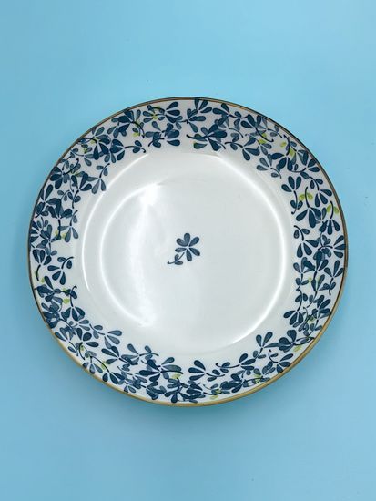 Тарелка 20 см. "Япония" синий декор