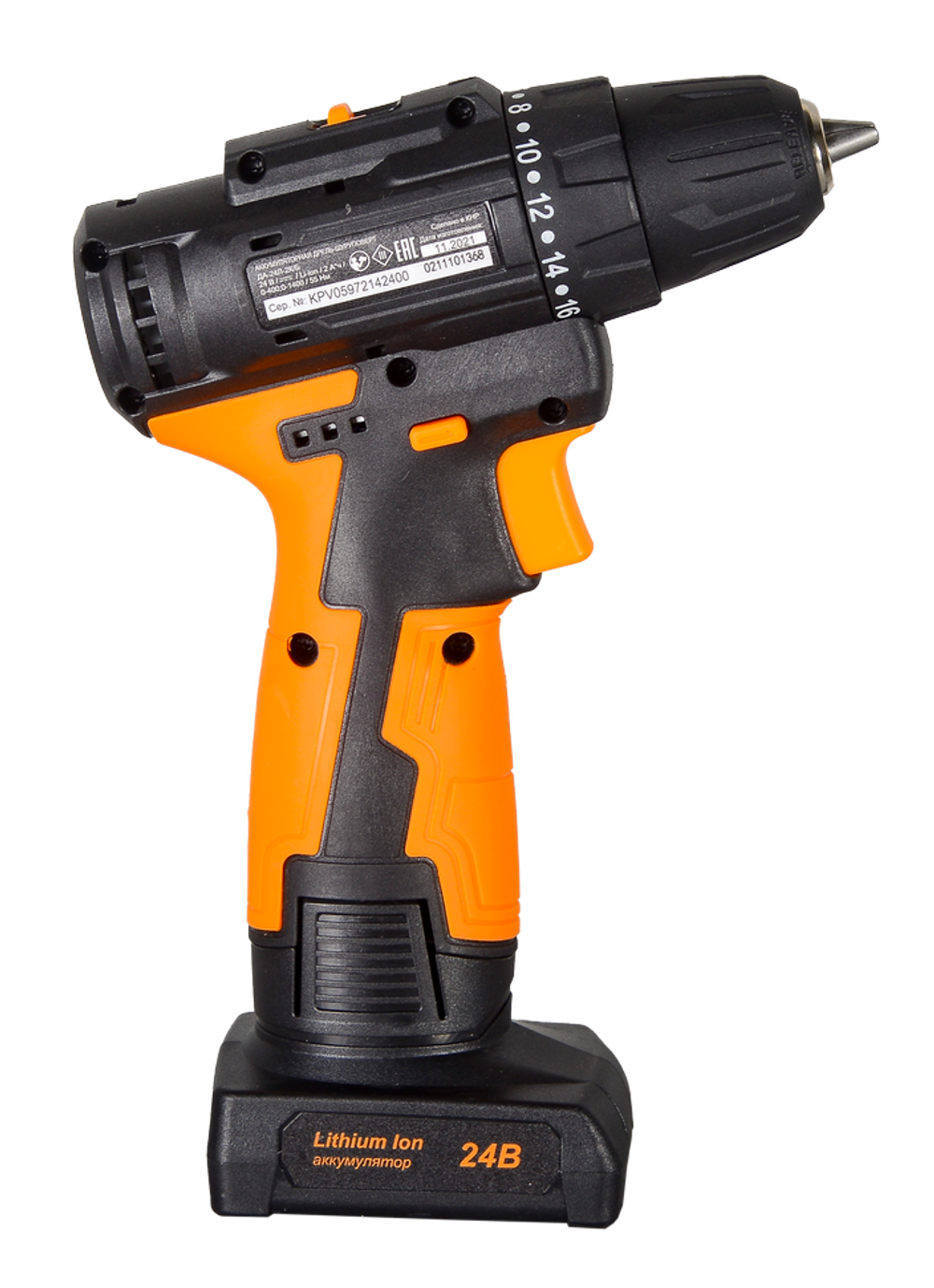 Дрель-шуруповерт Вихрь ДА-24Л-2К/Б (2,0 А/ч) (бесщеточный двигатель)