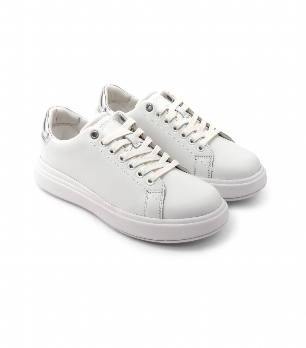 Кожаные кроссовки raised cupsole lace up Calvin Klein - белый(HW0HW01517)