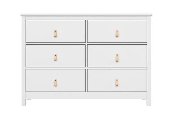 Комод Wood 6 ящиков (белый)