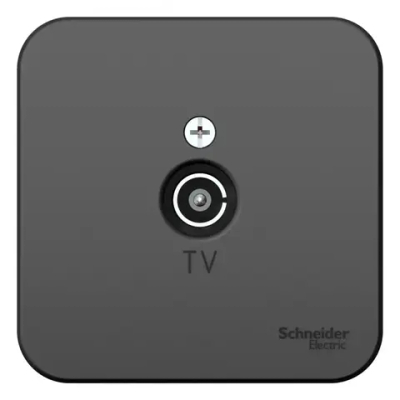 BLANCA О/У КОННЕКТОР ТВ, ИЗОЛ.ПЛ., АНТРАЦИТ