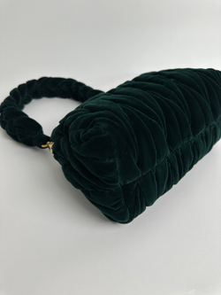 Сумка Miu Miu Emerald green velvet Shoulder bag