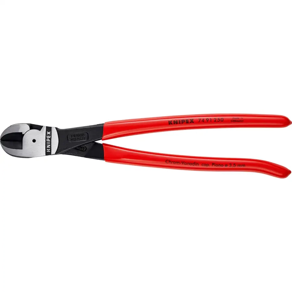 Кусачки боковые повышенной мощности черненые 250 мм Knipex 74 91 250 SB