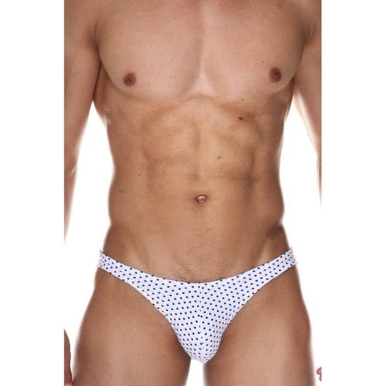 Трусы мужские слипы белые с принтом DARKZONE DZN6469