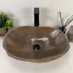 Каменная раковина из речного камня RS-05194 (52*37*14) 0857 из натурального камня