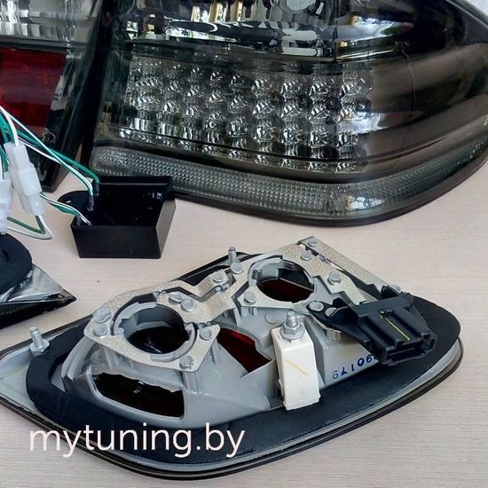 Задние фонари Mercedes E W210 smoke led