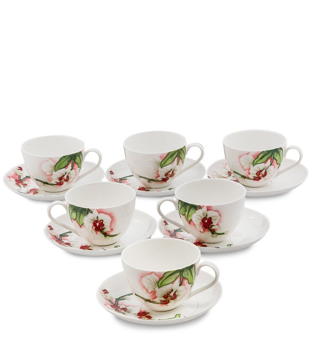 Pavone JS-38 Чайный набор на 6 перс. «Королевская орхидея»