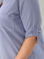 Блузка БЛ-131/гусинаялапка-синий