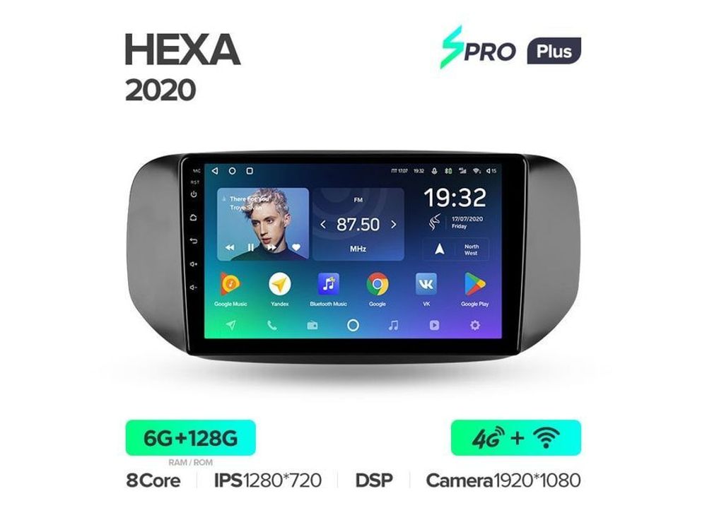 Магнитола Teyes SPRO Plus 6-128 Tata Hexa 2020 9.0&quot;