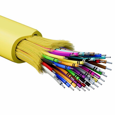 Кабель волоконно-оптический, распределительный, арамидные упрочняющие нити, для внутренней прокладки, нг(A)-HFLTx, 36 ОВ, категорияOS7 (G.652.D) плотный буфер, 0,4 кН, барабан 500 м