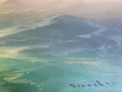 Беляев В. В. На закате. Холст, масло. Россия, 2021 г.