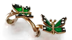 Ювелирная подвеска из серебра с позолотой