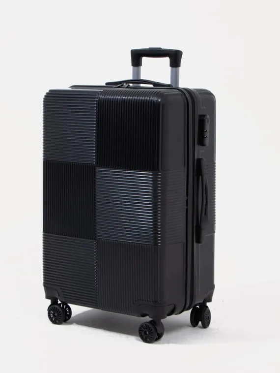 Чемодан маленький 24" кодовый замок, цвет чёрный