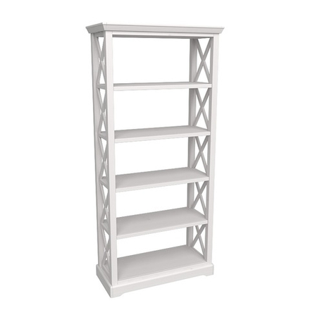 Стеллаж «Форест» сквозной белый воск