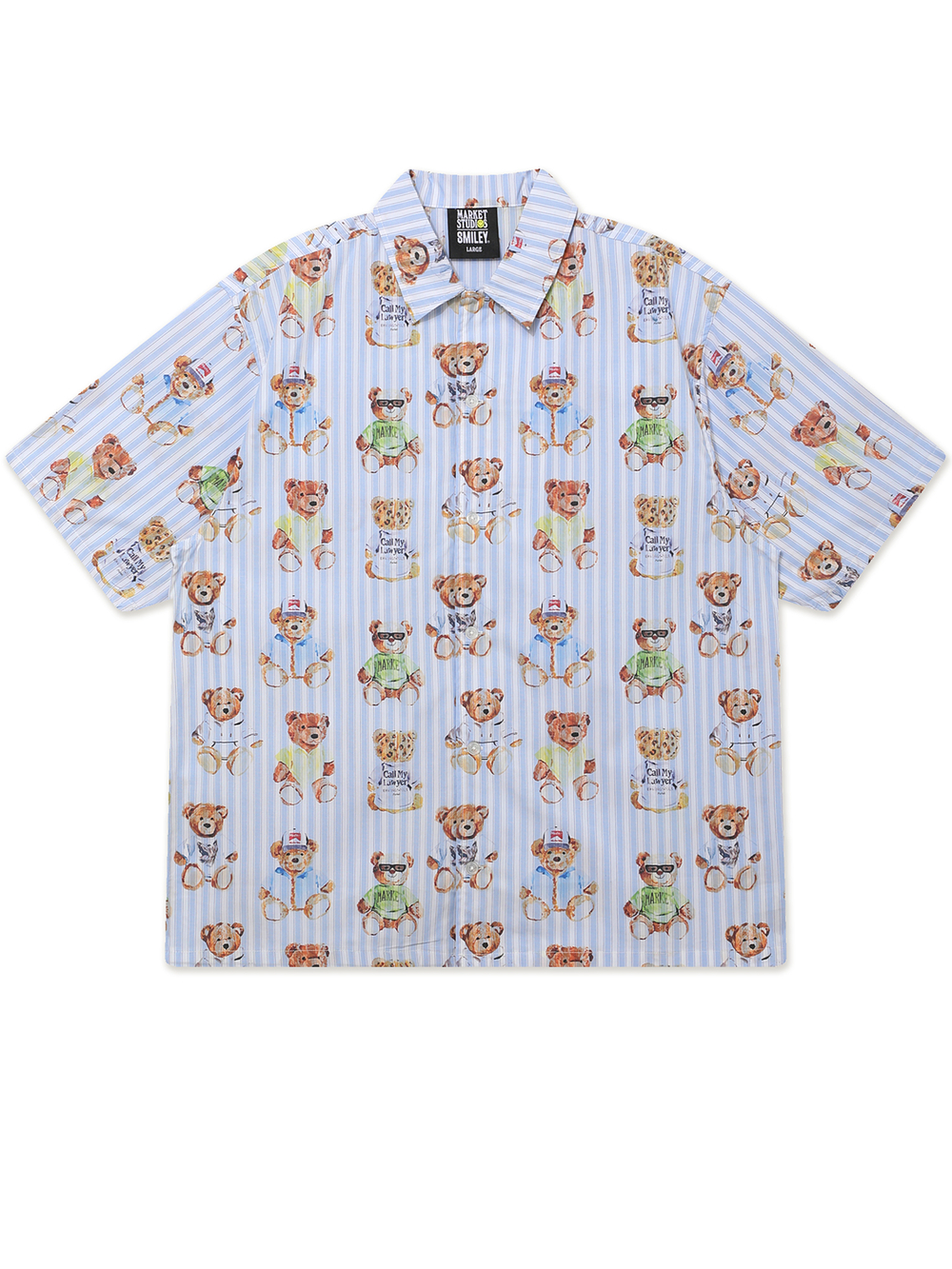 Мужская Рубашка Teddy Striped