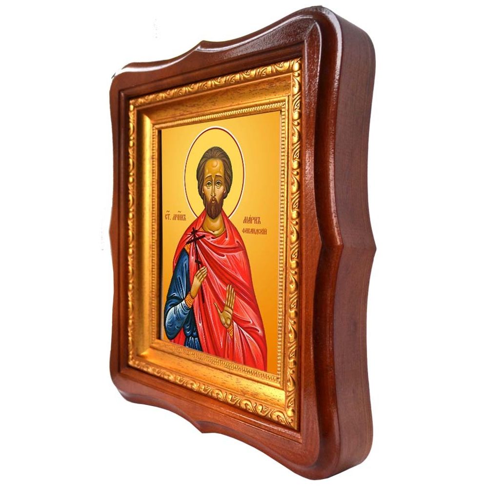 Марк Фиваидский святой мученик. Икона на холсте.