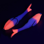 Рыбка поролоновая Яман Y-DM120-15 120мм цвет 15  5шт На двойнике Devious Minnow