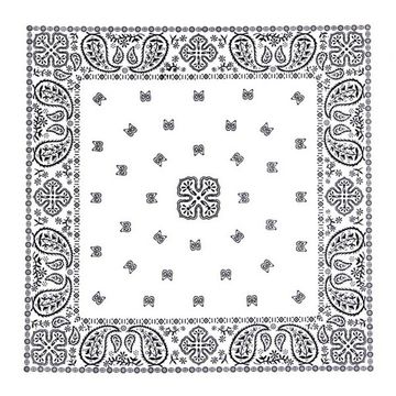 Бандана белая с черным мелким огурцом (133)