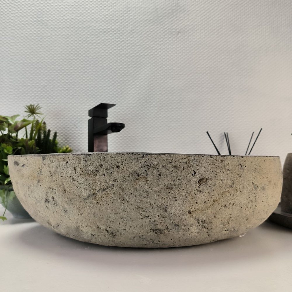Раковина из речного камня RS-63844 (55*42*15) 0122