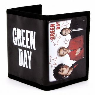 Кошелек Green Day ( группа на фоне красных звёзд )