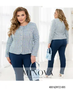 Пиджак 22-005-Темно-голубой Minova