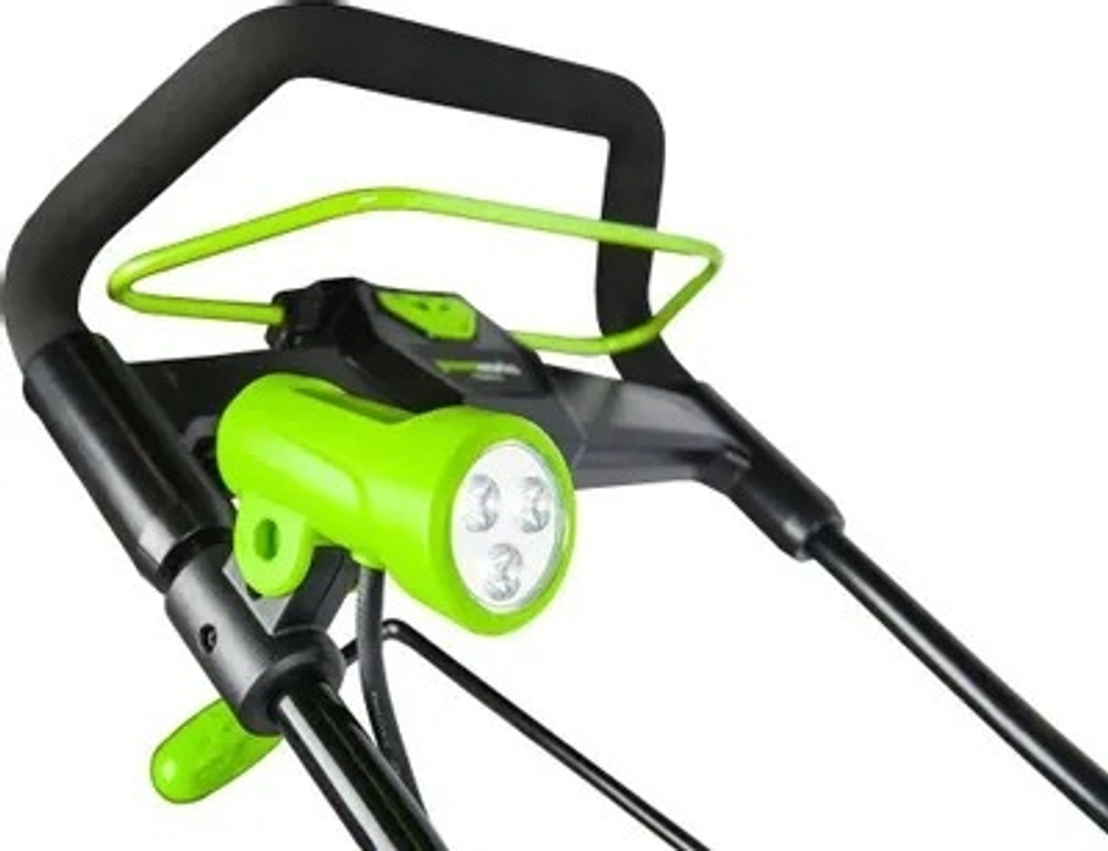 Снегоуборщик GREENWORKS GD40SB, аккумуляторный, 4Ач