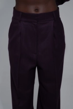 Брюки баклажан