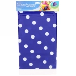 Скатерть «Горошек» синяя 108*180см, пвх