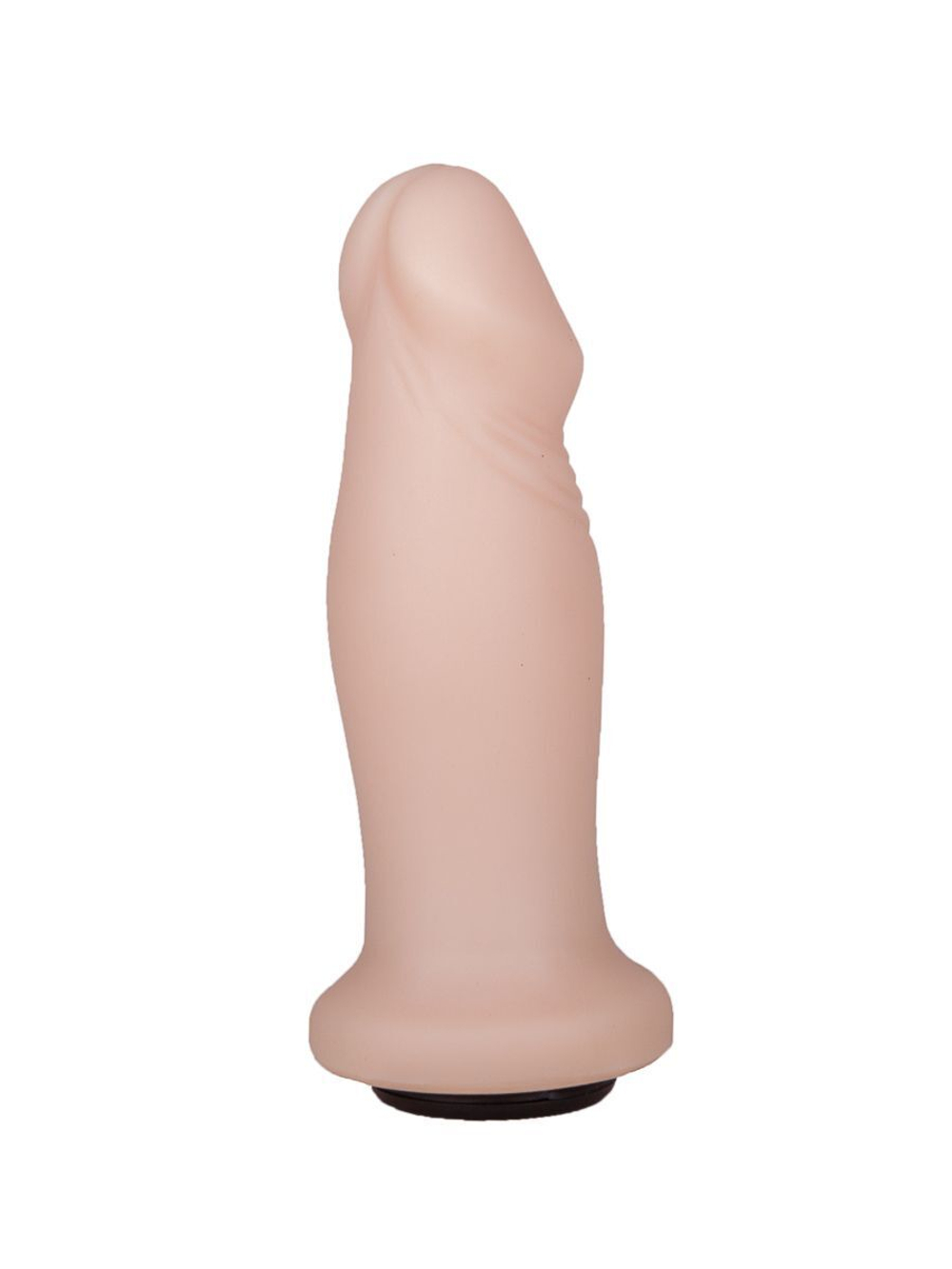 Анальный фаллоимитатор телесного цвета с ярко выраженной головкой - 14 см. (Цвет: телесный)