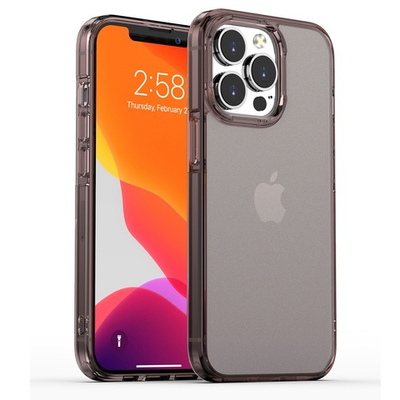 Чехол накладка iPhone 12 Pro Max 6.7" Gurdini Alba Series Protective Smoke