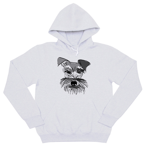 Толстовка "Шнауцер - рисунок"