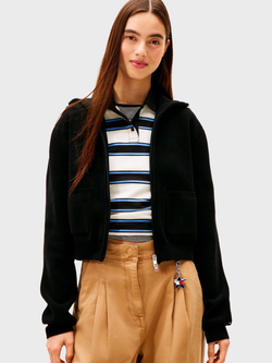 Кардиган Tommy Jeans Chenille Zip Black