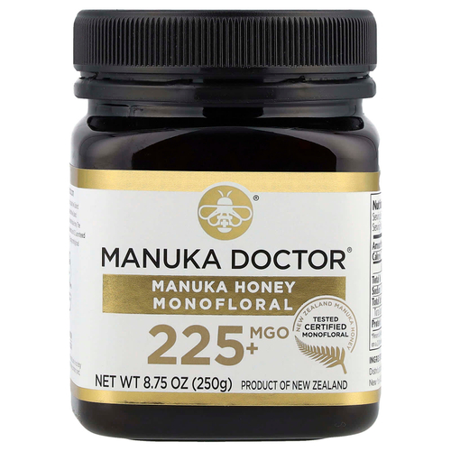 Manuka Doctor, монофлерный мед манука, MGO 225+, 250 г (8,75 унции)