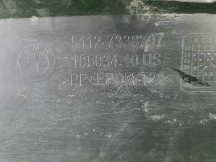 Юбка заднего бампера BMW X4 F26 (2014-2018)