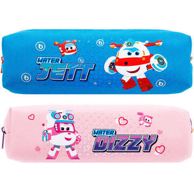 Пенал 1 отделение Deli "Super wings", 205х60х60 мм, на молнии, ассорти