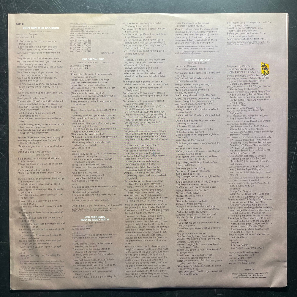 Dimples ‎– Dark Gable (Германия 1985г.)