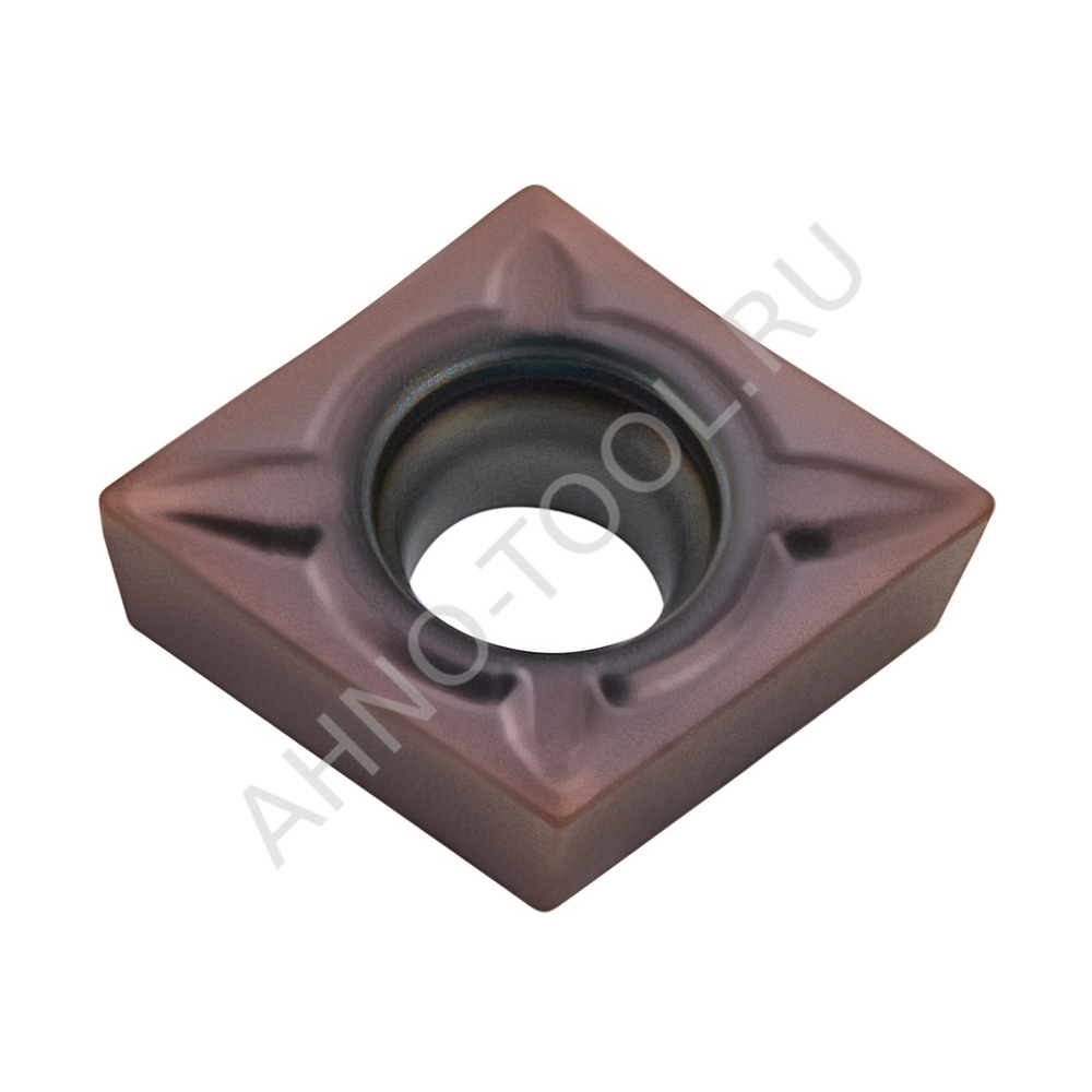 Пластина твердосплавная ISO CCMT060202-F1 APM828L AHNO предназначена для получистовой обработки жаропрочной и нержавеющей стали.