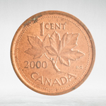 Canada, 1 Cent, 2000 – Elizabeth II (Third Portrait), XF