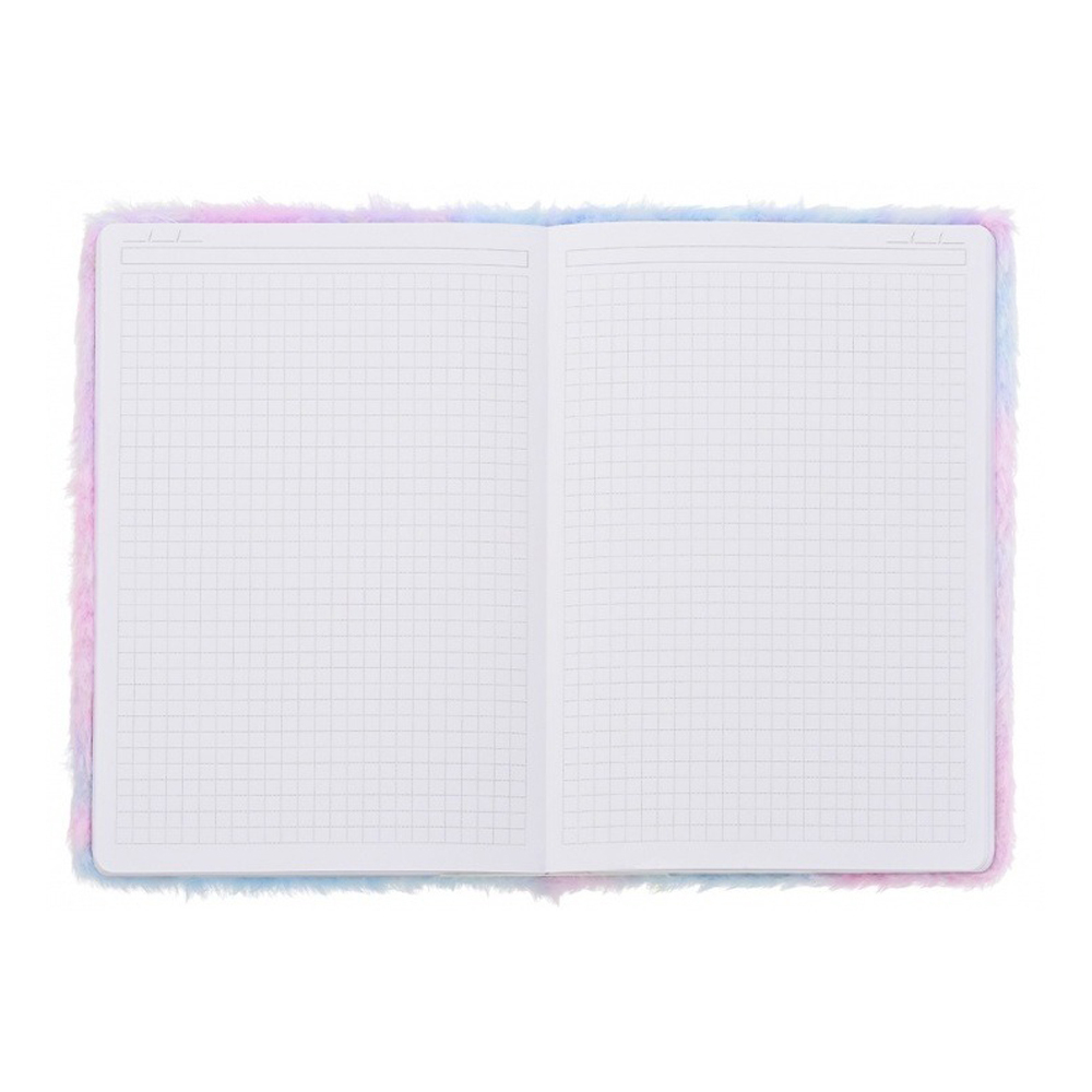 Блокнот Basir, формат А5, серия "Бабочки", меховая обложка, 80 листов, размер 21*15 см