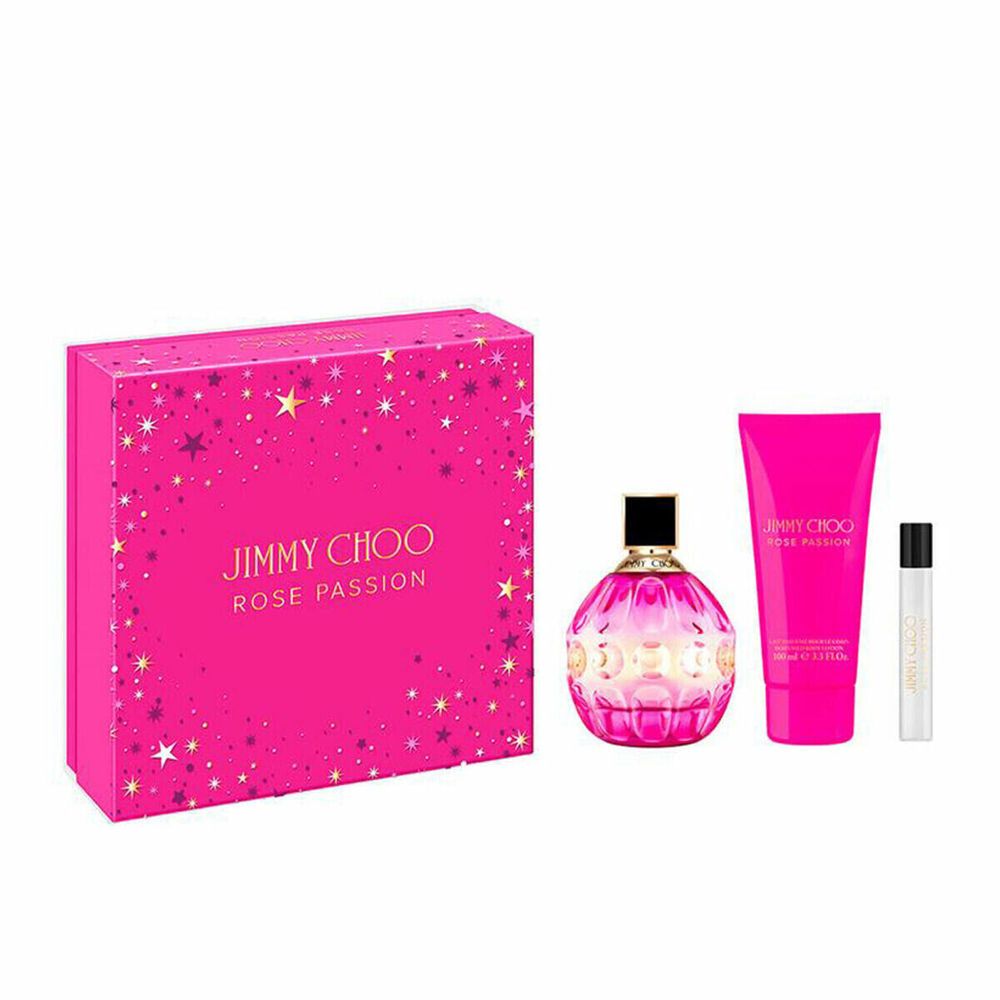 Женский парфюмерный набор Jimmy Choo ROSE PASSION 3 предмета