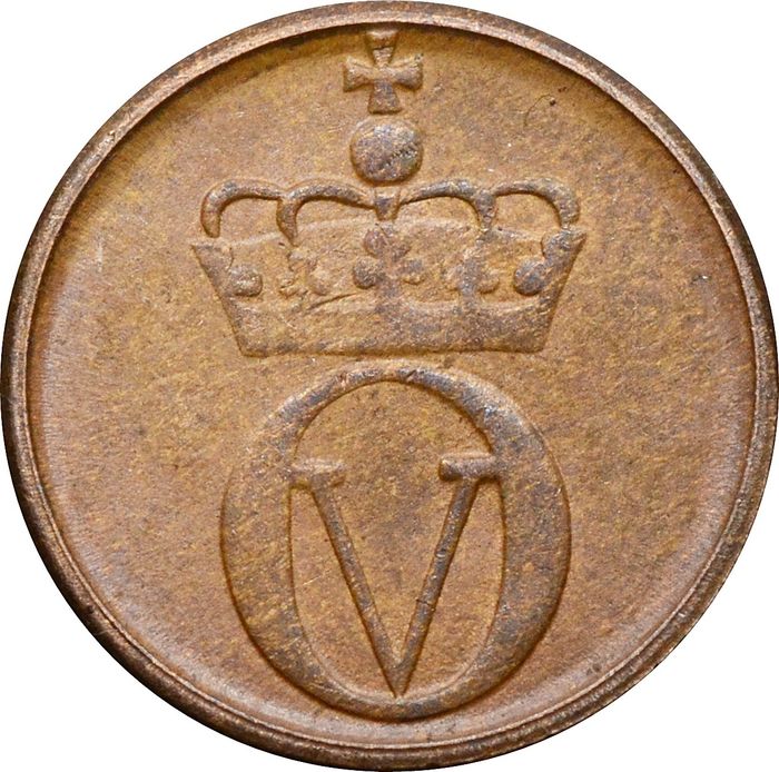 1 эре 1958-1972 Норвегия XF