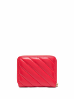 TAYLOR QUILTED WALLET - red