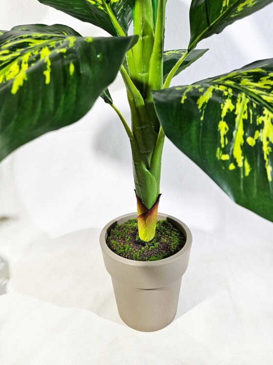 Искусственная диффенбахия 95см в кашпо