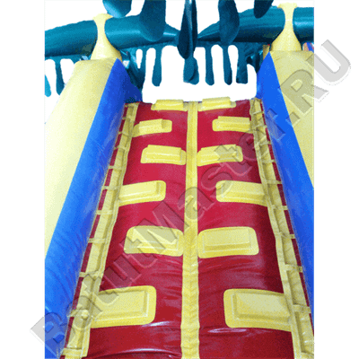 Надувная полоса препятствий "Супер - джунгли"