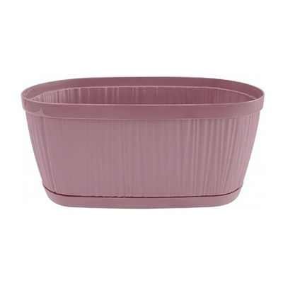 Горшок для цветов InGreen BARCELONA 2,7л, 275х145мм овальный Морозная слива