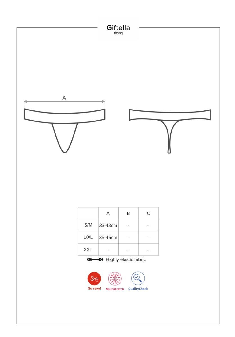 Изысканные трусики-стринги Giftella с бантиком сзади (Размер: S-M) (Цвет: красный)